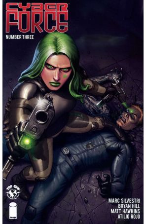 Cyber Force (5th Series) 3 published by Image with cover art by Atilio Rojo