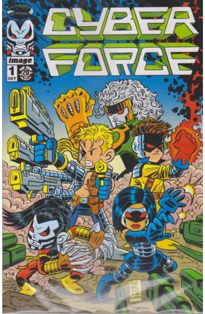 Cyber Force (Vol. 4) 1E published by Image with cover art by Chris Giarrusso