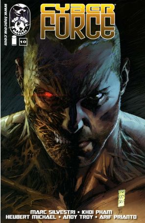 Cyber Force (Vol. 4) 10 published by Image with cover art by Marc Silvestri
