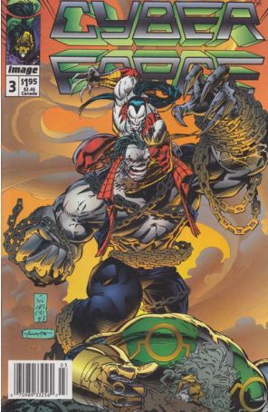Cyberforce (Vol. 1) 3 (Newsstand) published by Image with cover art by Marc Silvestri