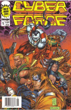 Cyberforce (Vol. 2) 1 (Newsstand) published by Image with cover art by Marc Silvestri