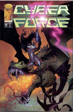 Cyberforce (Vol. 2) 12 published by Image with cover art by Marc Silvestri, Matt Banning, Brian Haberlin, and Aaron Sowd