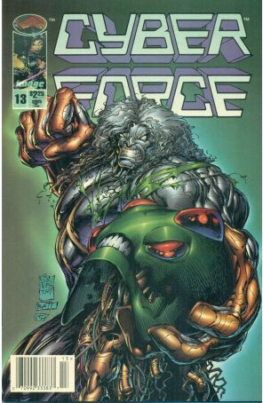 Cyberforce (Vol. 2) 13 (Newsstand) published by Image with cover art by Marc Silvestri