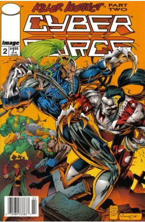 Cyberforce (Vol. 2) 2 (Newsstand) published by Image with cover art by Marc Silvestri