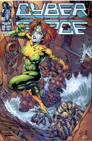 Cyberforce (Vol. 2) 23 published by Image with cover art by Kevin Lau