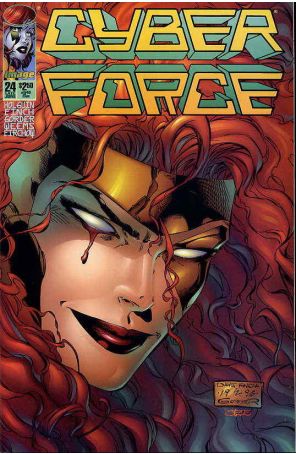 Cyberforce (Vol. 2) 24 published by Image with cover art by David Finch, Jason Gorder, and Steve Firchow