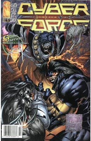 Cyberforce (Vol. 2) 27 (Newsstand) published by Image with cover art by David Finch