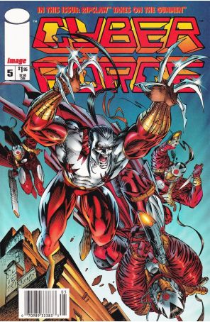 Cyberforce (Vol. 2) 5 (Newsstand) published by Image with cover art by Marc Silvestri
