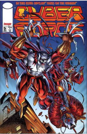 Cyberforce (Vol. 2) 5 published by Image with cover art by Marc Silvestri