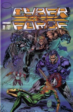 Cyberforce (Vol. 2) 9 published by Image with cover art by Marc Silvestri
