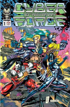 Cyberforce 30th Anniversary 1A published by Image with cover art by Marc Silvestri