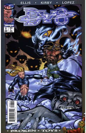 DV8 8 published by Image with cover art by J.J. Kirby