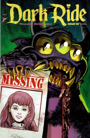 Dark Ride 10A published by Image with cover art by Andrei Bressan and Adriano Lucas