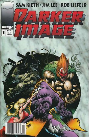 Darker Image 1 (Newsstand) published by Image with cover art by Jim Lee, Rob Liefeld, and Sam Kieth