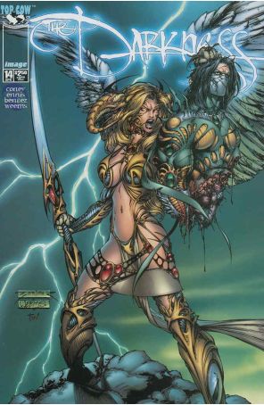 The Darkness 14 published by Image with cover art by Joe Benitez
