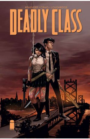 Deadly Class 12B published by Image with cover art by Jerome Opena