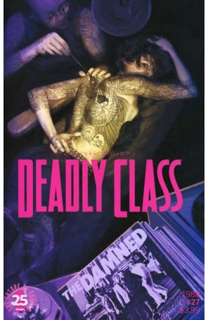 Deadly Class 27C published by Image with cover art by Vanesa R. Del Rey