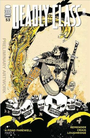 Deadly Class 53B published by Image with cover art by Jim Mahfood