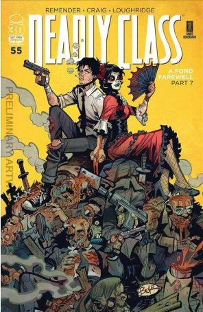 Deadly Class 55B published by Image with cover art by Brett Parson