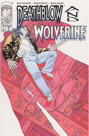 Deathblow/Wolverine 1 published by Image with cover art by Richard Bennett