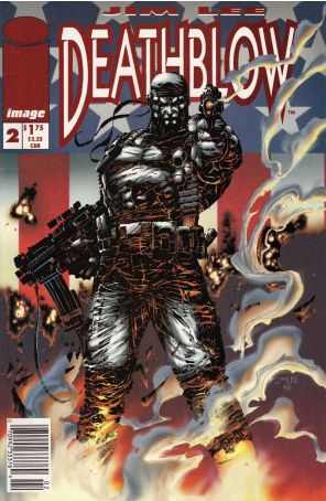 Deathblow 2 (Newsstand) published by Image with cover art by Jim Lee
