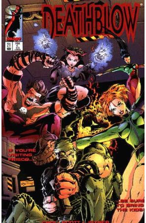 Deathblow 21 published by Image with cover art by Trevor Scott