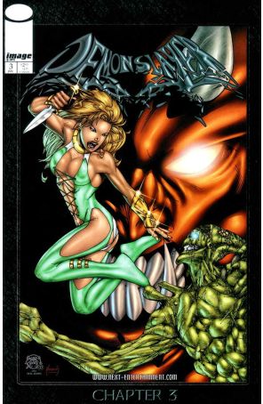 Demonslayer 3 published by Image with cover art by Marat Mychaels, Jaime Mendoza, and Neal Adams