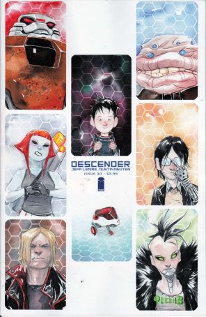 Descender 30B published by Image with cover art by Dustin Nguyen