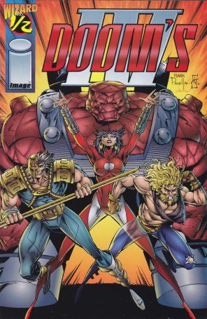 Doom's IV 0.5A published by Image with cover art by Mark Pacella