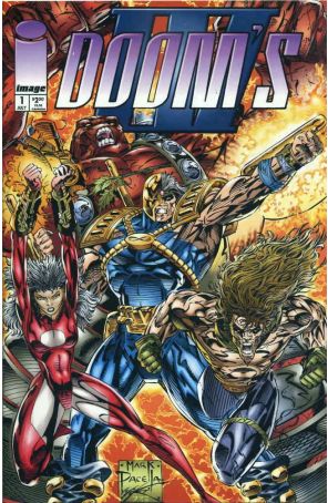 Doom's IV 1 published by Image with cover art by Mark Pacella and Danny Miki