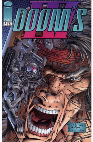 Doom's IV 4 published by Image with cover art by Mark Pacella