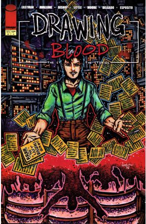 Drawing Blood (2nd Series) 11A published by Image with cover art by Ben Bishop