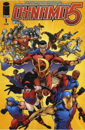 Dynamo 5 Annual 1 published by Image with cover art by Mahmud A. Asrar