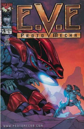 E.V.E. Protomecha 4 published by Image with cover art by Alé Garza