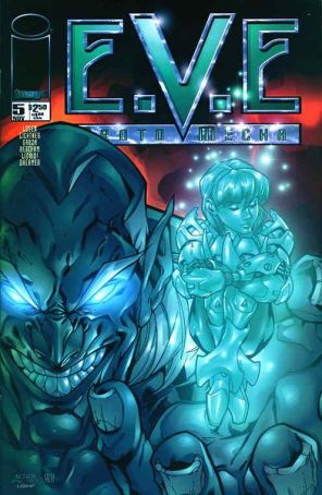 E.V.E. Protomecha 5 published by Image with cover art by Alé Garza