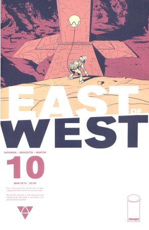 East of West 10 published by Image with cover art by Nick Dragotta