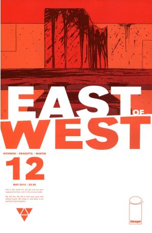 East of West 12 published by Image with cover art by Nick Dragotta