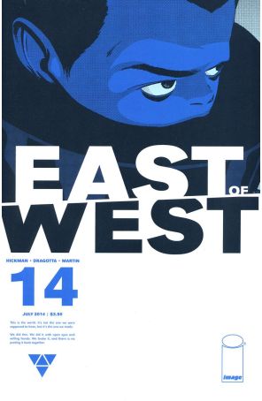 East of West 14 published by Image with cover art by Nick Dragotta