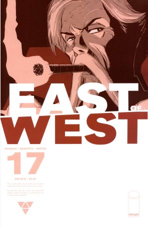 East of West 17 published by Image with cover art by Nick Dragotta