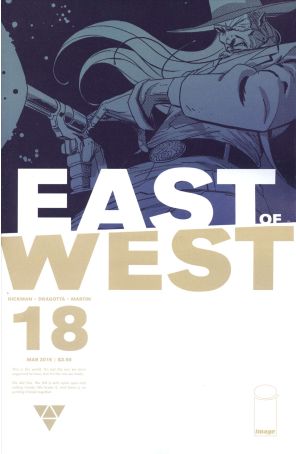 East of West 18 published by Image with cover art by Nick Dragotta