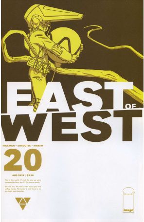 East of West 20 published by Image with cover art by Nick Dragotta