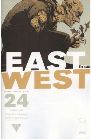 East of West 24 published by Image with cover art by Nick Dragotta