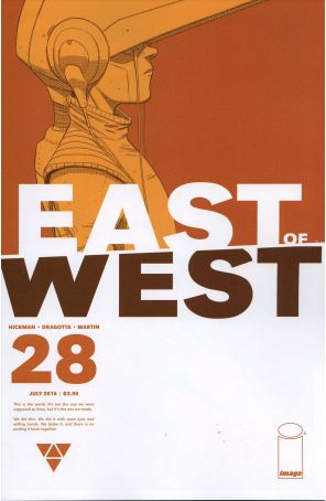 East of West 28 published by Image with cover art by Nick Dragotta