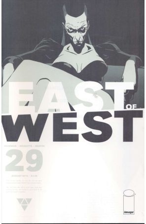East of West 29 published by Image with cover art by Nick Dragotta