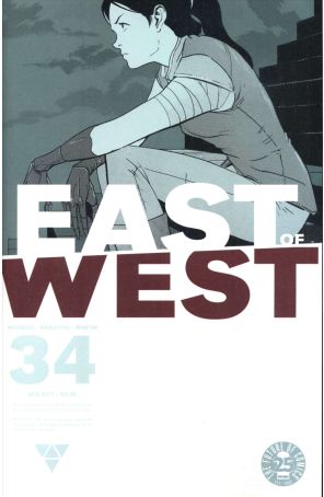 East of West 34 published by Image with cover art by Nick Dragotta