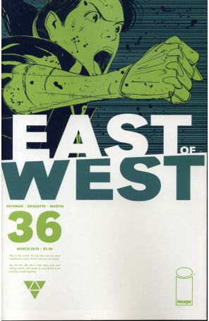 East of West 36 published by Image with cover art by Nick Dragotta