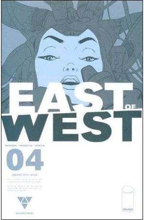 East of West 4 (2nd) published by Image with cover art by Nick Dragotta