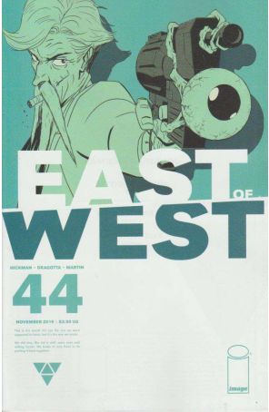 East of West 44 published by Image with cover art by Nick Dragotta