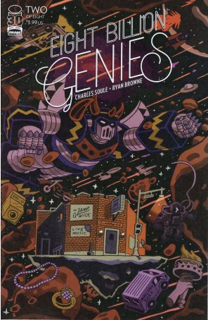 Eight Billion Genies 2B published by Image with cover art by Andrew MacLean