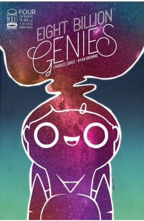 Eight Billion Genies 4 (3rd) published by Image with cover art by Ryan Browne